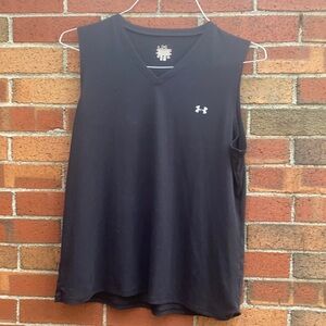 Black v neck tank